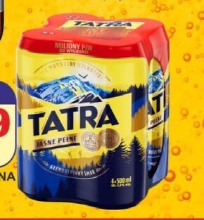 Primus Tatra piwo jasne pełne 4 x 500 ml oferta