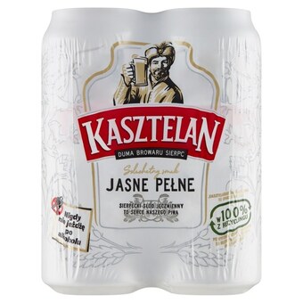 Społem Kasztelan piwo jasne pełne 4 x 500 ml oferta
