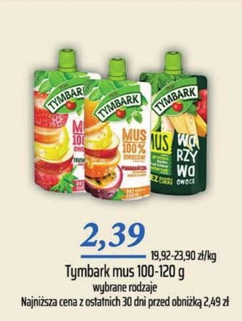 Społem Mus owocowy tymbark oferta