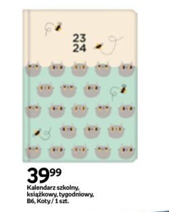 Empik Kalendarz szkolny, książkowy, tygodniowy, B6, Koty oferta