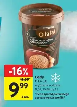 Intermarche Lody orzech czekolada oferta