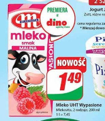 Dino Mleko malinowe oferta