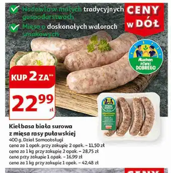 Auchan Kiełbasa biała oferta