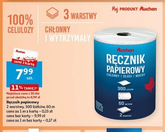 Auchan Ręcznik papierowy oferta