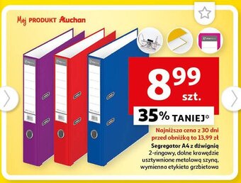 Auchan Segregator a4 2 ringi oferta