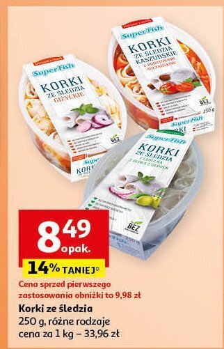 Auchan Korki śledziowe z cebulą i oliwą oferta