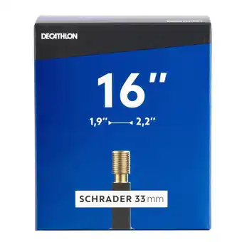 Decathlon Dętka rowerowa 16x1,9-2,2 z wentylem schrader oferta