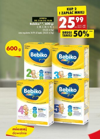 Biedronka Bebiko 600 g oferta