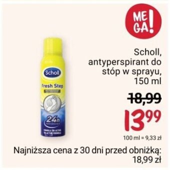 Rossmann Scholl antyperspirant do stóp w sprayu, 150 ml oferta