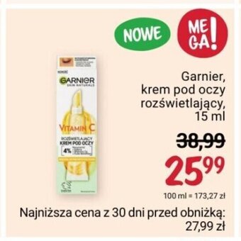 Rossmann Garnier, krem pod oczy rozświetlający, 15 ml oferta