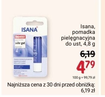 Rossmann Isana, pomadka pielęgnacyjna do ust, 4,8 g oferta