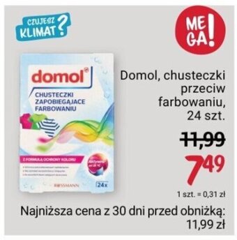 Rossmann Domol, chusteczki przeciw farbowaniu, 24 szt. oferta