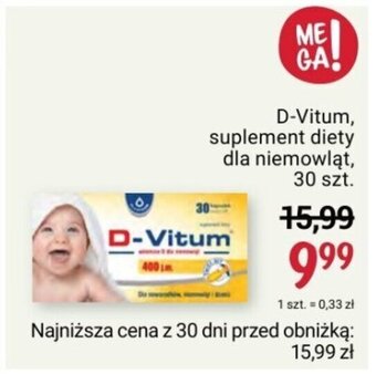 Rossmann D-Vitum, suplement diety dla niemowląt, 30 szt. oferta