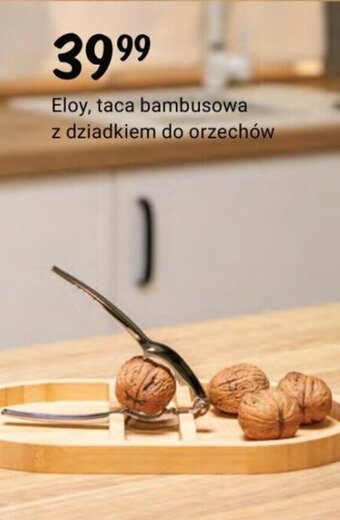 Eloy, taca bambusowa z dziadkiem do orzechów