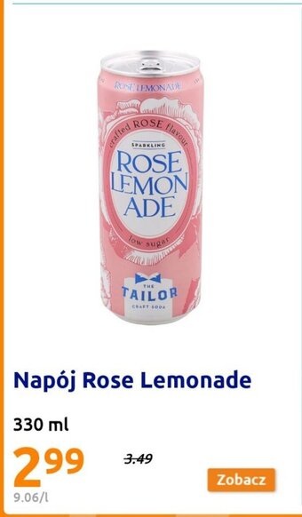 Action Napój Rose Lemonade 330ml oferta