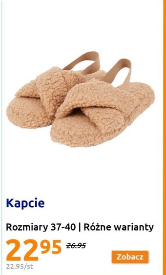 Action Kapcie Rozmiary 37-40 | Różne warianty oferta