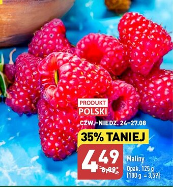 ALDI Maliny 125 g oferta
