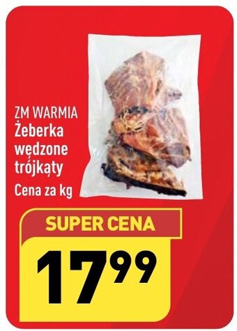 ALDI Żeberka wędzone trójkąty Cena za kg oferta