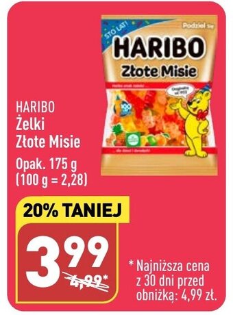 ALDI Żelki Złote Misie 175 g oferta