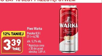ALDI Piwo Warka 0,5 l oferta