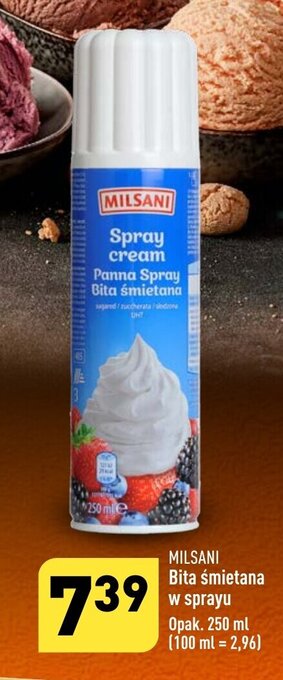ALDI Bita śmietana w sprayu  250 ml oferta