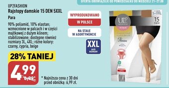 ALDI Rajstopy damskie 15 DEN 5XXL Para oferta