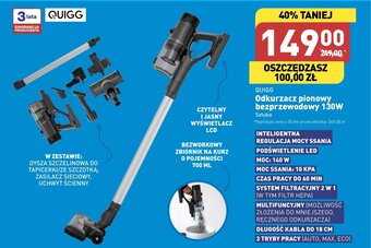 Odkurzacz pionowy bezprzewodowy 130W