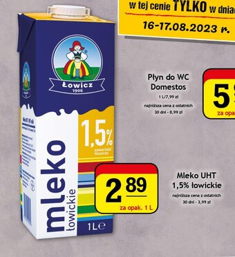 Gram Market Mleko UHT 1,5% łowickie 1 l oferta
