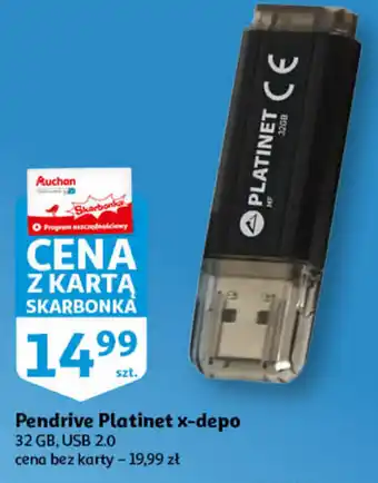 Auchan Pendrive Platinet X-DEPO 32 GB USB 2.0 oferta