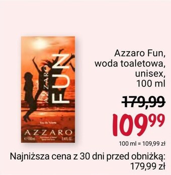 Rossmann Woda toaletowa azzaro oferta