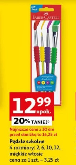Auchan Zestaw pędzli faber-castell oferta