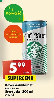 Biedronka Napój mleczny z kawą bez cukru oferta