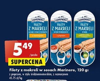 Biedronka Filety z makreli w sosie z rozmarynem oferta