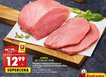 Biedronka Szynka wieprzowa bez kości pakowana próżniowo Kraina Mięs 1kg oferta