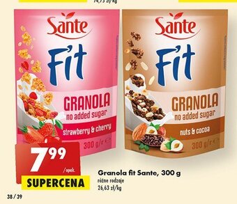 Biedronka Granola truskawka-wiśnia oferta