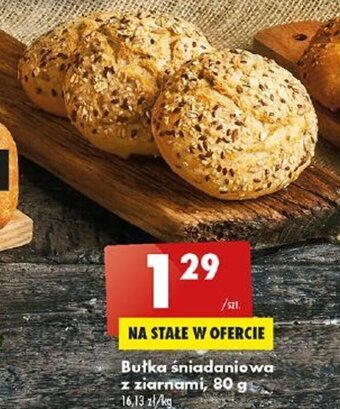 Biedronka Bułka śniadaniowa z ziarnami, 80 g oferta