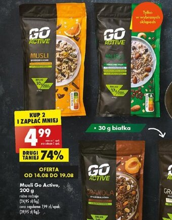 Biedronka Musli Go Active, 200g oferta