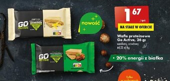 Biedronka Wafle proteinowe Go Active, 26 g oferta