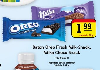 Gram Market Baton Oreo Fresh Milk-Snack, Milka Choco Snack 30 g oferta