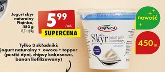 Biedronka Jogurt skyr naturalny Piątnica, 450g oferta