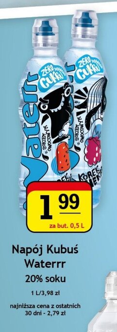 Gram Market Napój Kubuś Waterrr 20% soku 0,5 l oferta