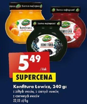Biedronka Konfitura Łowicz, 240 g oferta