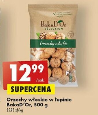 Biedronka Orzechy włoskie w łupinie BakaD'Or, 500 g oferta