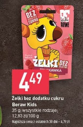 Stokrotka Żelki bez dodatku cukru Beraw Kids 35 g oferta
