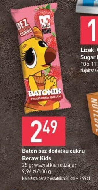 Stokrotka Baton bez dodatku cukru Beraw Kids 25 g oferta