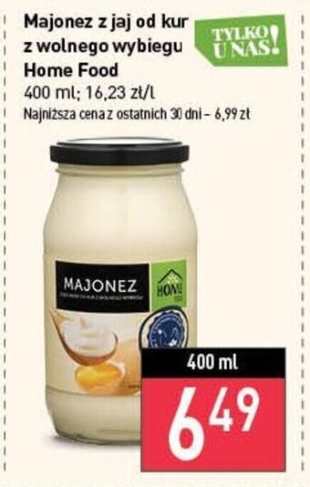 Stokrotka Majonez z jaj od kur z wolnego wybiegu Home Food 400 ml oferta