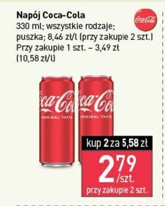 Stokrotka Napój Coca-Cola 330 ml oferta