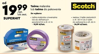 Biedronka Taśma malarska lub taśma do pakowania Scotch oferta