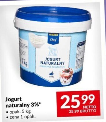 Makro Jogurt naturalny 3% 5lg oferta