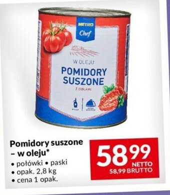 Makro Pomidory suszone - w oleju 2,8kg oferta